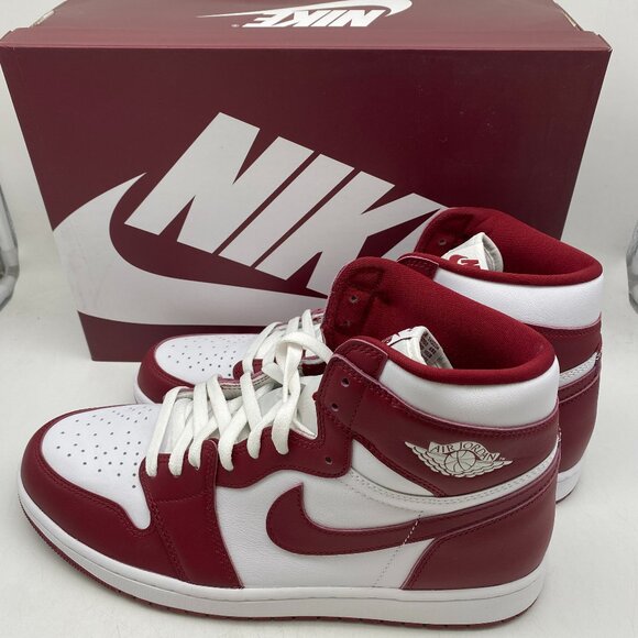 Nike Air Jordan 1 Retro High OG DZ5485-160 White/Team Red men\'s size 13